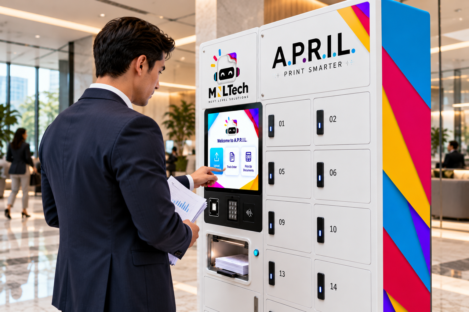 Professional using A.P.R.I.L. in a work environment